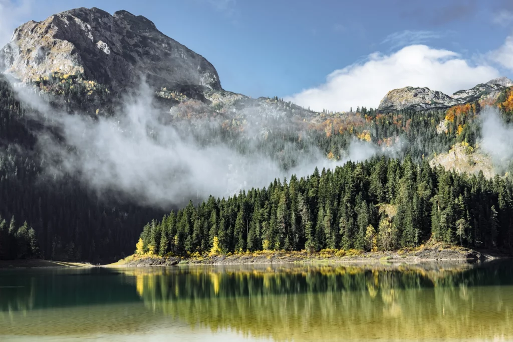 Autumn Black Lake, Durmitor National Park, Zabljak, Montenegro