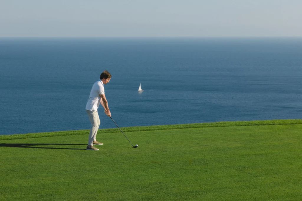 Вид на море с Luštica Bay Golf Course